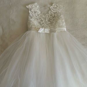 Ivory Flower Girl Dress